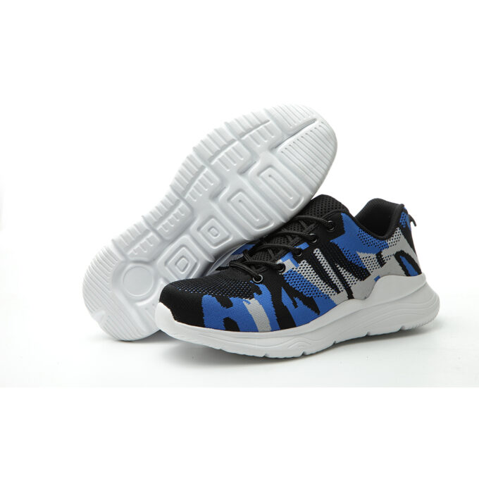 Camouflage EVA 526 Blue Safety Trainers Shoes