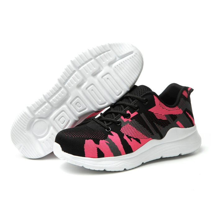 Camouflage EVA 526 Pink Safety Trainers Shoes for Women