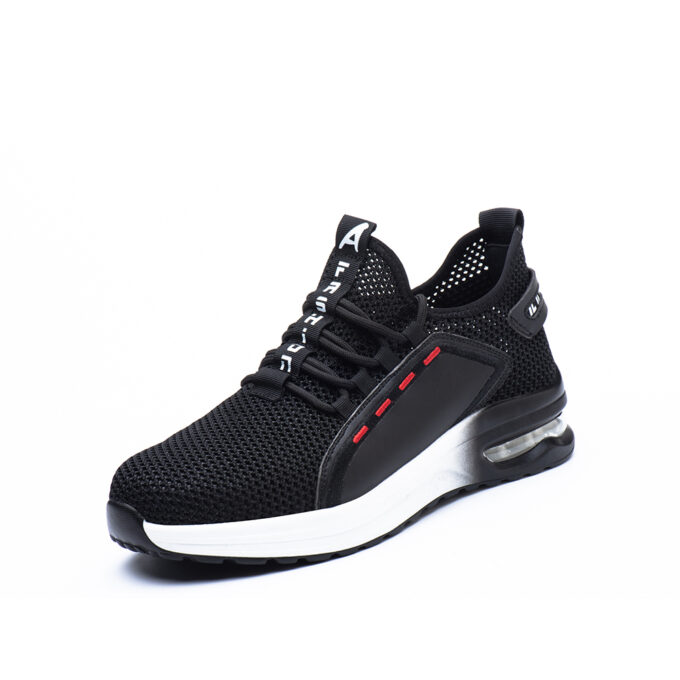 Flying 796 Black/White Safety Trainers Shoes
