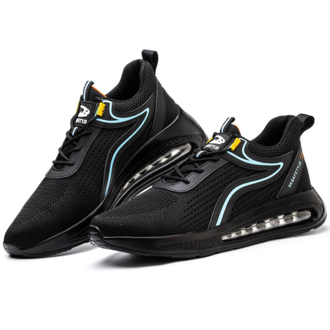 Flying 9191 Air Cushion Lightweight Steel Toe Sneakers